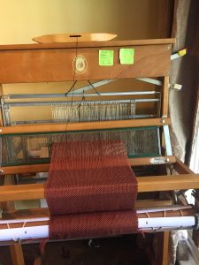 Table loom with twill