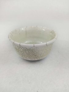 Raku glazed bowl