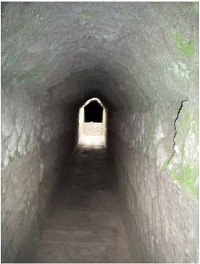 view into sewer below Herculaneum